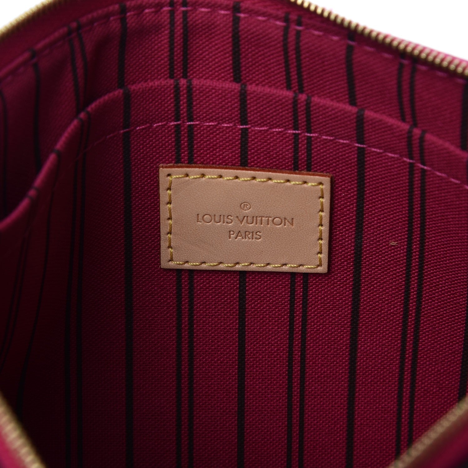 Louis Vuitton Monogram Neverfull MM GM Pochette Pivoine 6 of 8