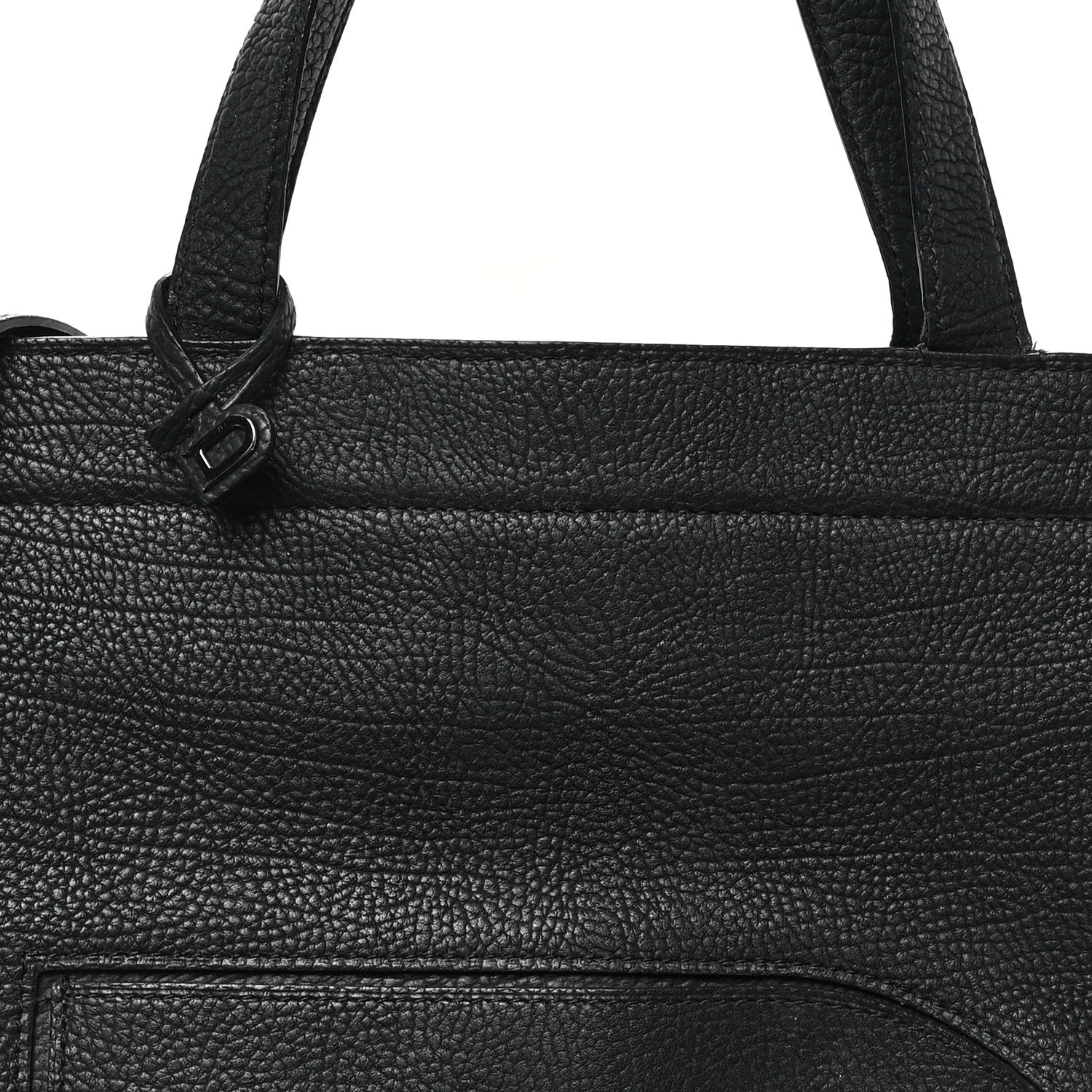 Delvaux Grained Calfskin Le Pin Tote Black 7 of 14