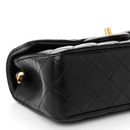 Chanel Lambskin Quilted Mini Rectangular Pearl Crush Flap Black 9 of 11