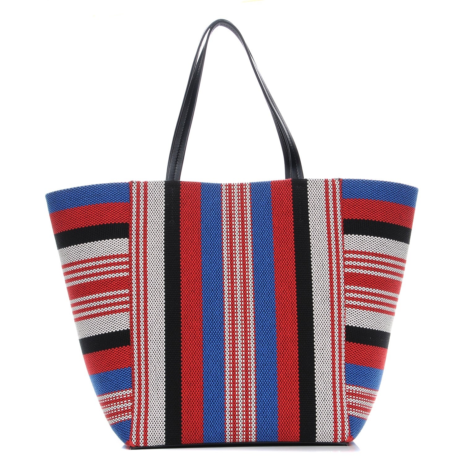 Celine Textile Striped Medium Horizontal Cabas Phantom Navy Blue 1 of 7