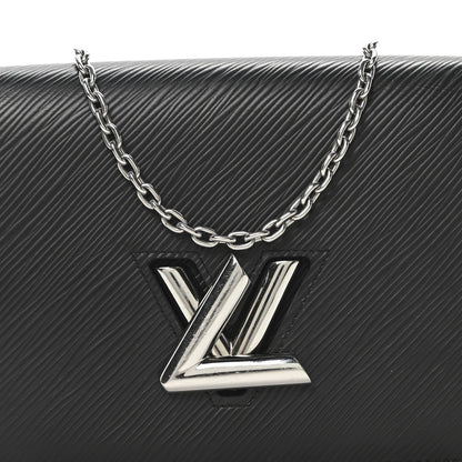 Louis Vuitton Epi Twist Chain Wallet Black 7 of 9