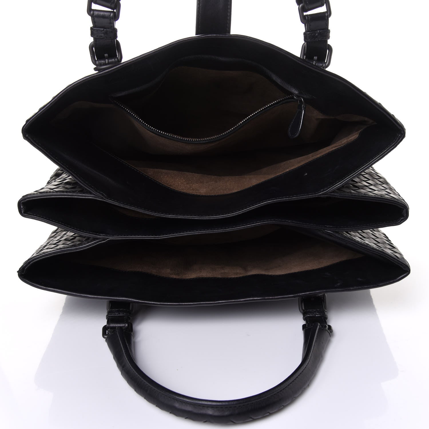 Bottega Veneta Nappa Intrecciato Medium Roma Tote Black 4 of 11