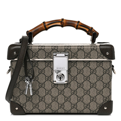Gucci GG Supreme Monogram Globe-Trotter Beauty Case Brown 1 of 11