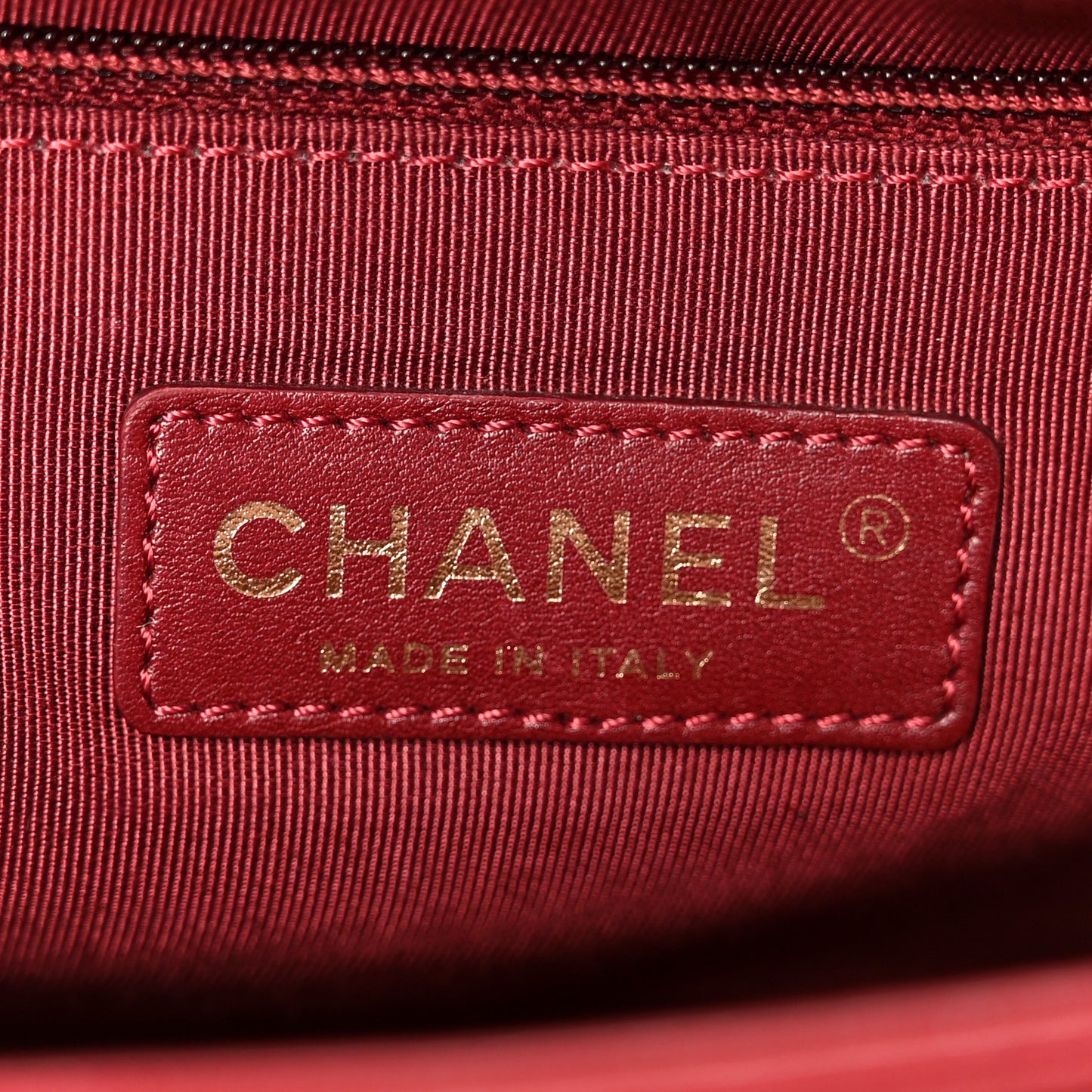 Lambskin Quilted New Medium Boy Flap Dark Red