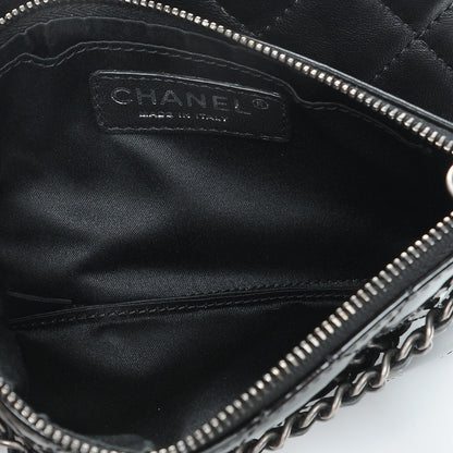 Chanel Patent Quilted Crossbody Black 7 of 10