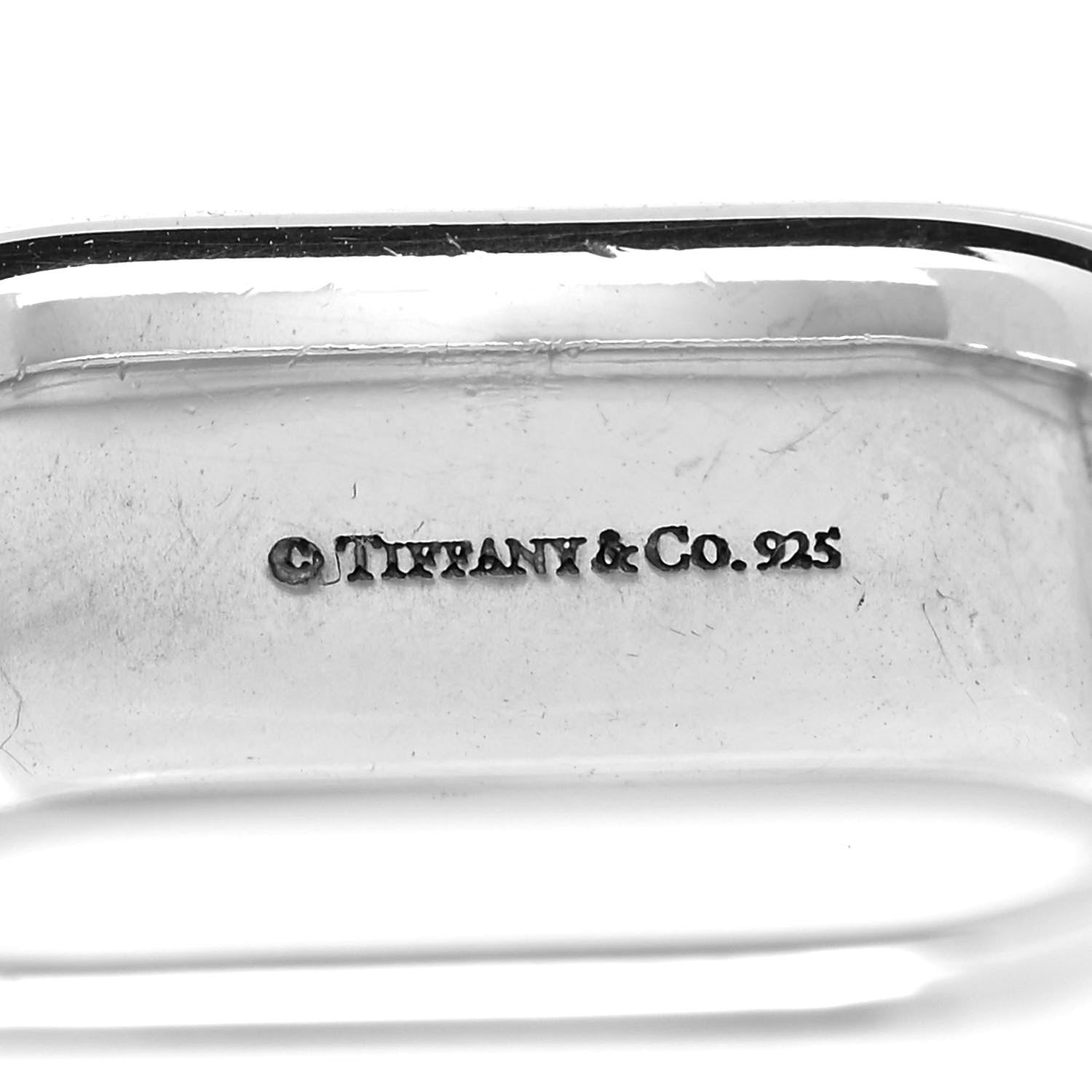 Tiffany Sterling Silver 1837 Square Ring 50 5.5 5 of 5