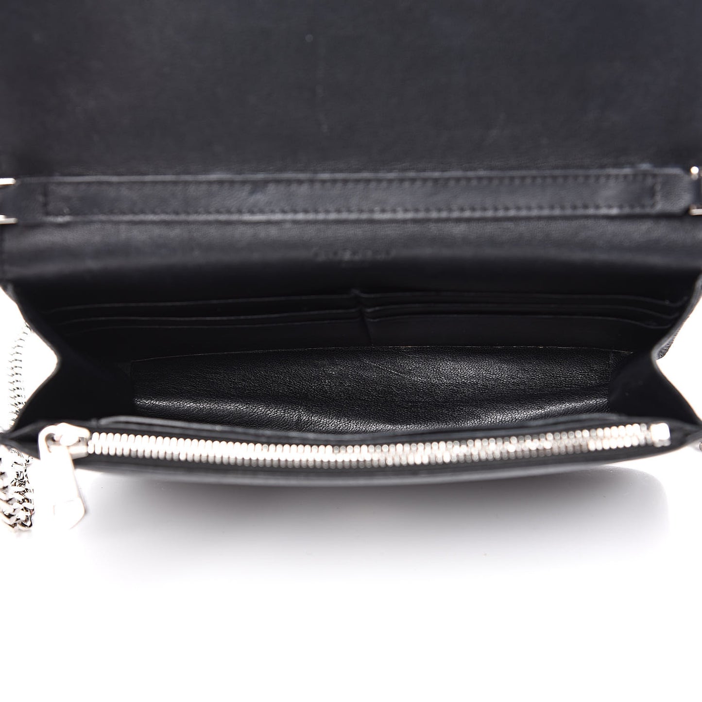 Sugar Goatskin Pandora Chain Wallet Black