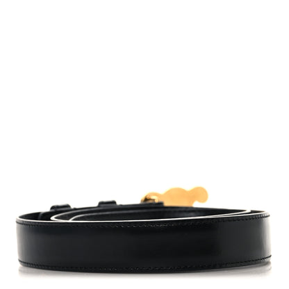 Celine Box Calfskin Medium 25mm Triomphe 75 30 Belt Black 2 of 7