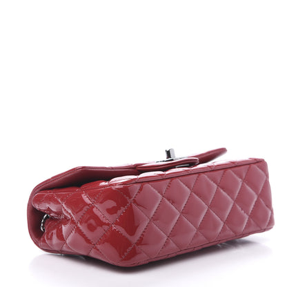Chanel Patent Calfskin Quilted Mini Rectangular Flap Red 4 of 12