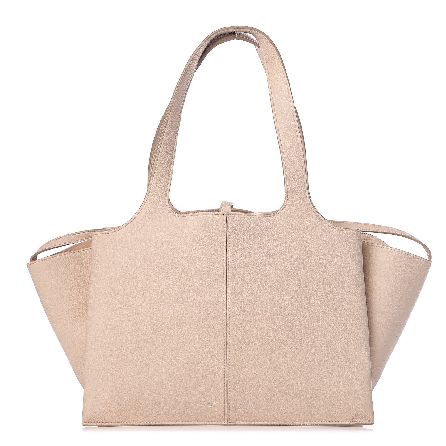 Baby Grained Calfskin Small Tri-Fold Bag Powder