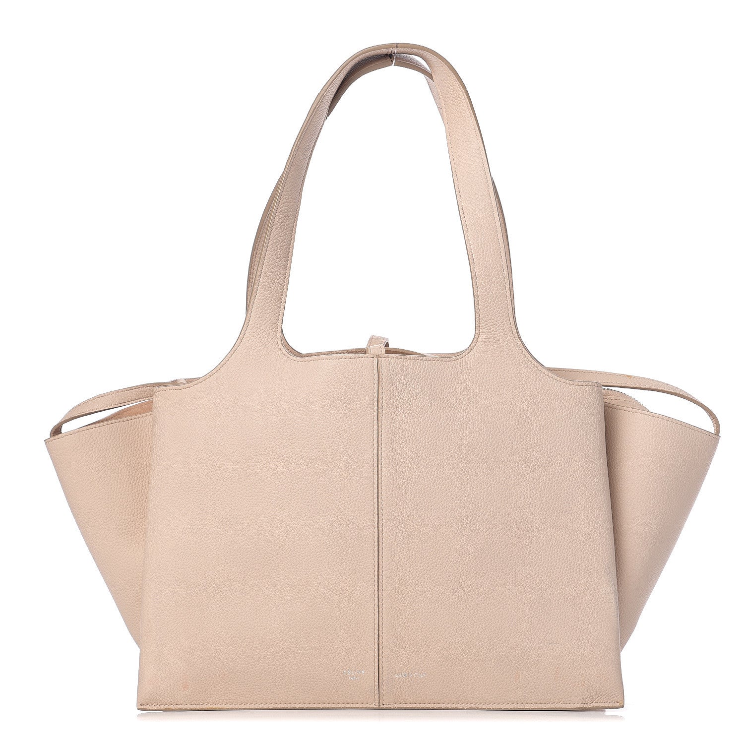 Celine Baby Grained Calfskin Small Tri-Fold Bag Powder 1 of 16