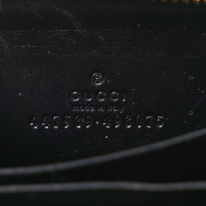 Gucci Guccissima Zip Around Coin Purse Wallet Black 6 of 6