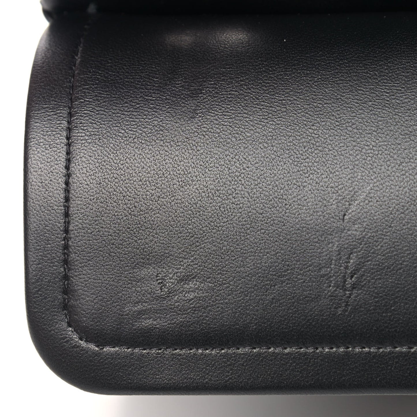 Lambskin Quilted Small Double Flap Black