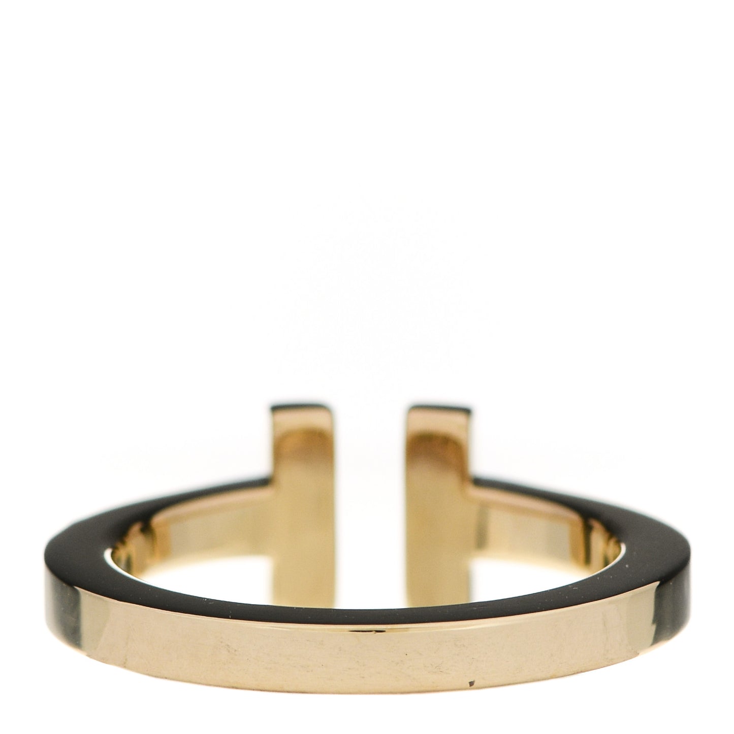 18K Yellow Gold T Square Ring 54 7