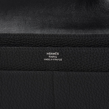 Hermes Togo Dogon Duo Wallet Black 6 of 7