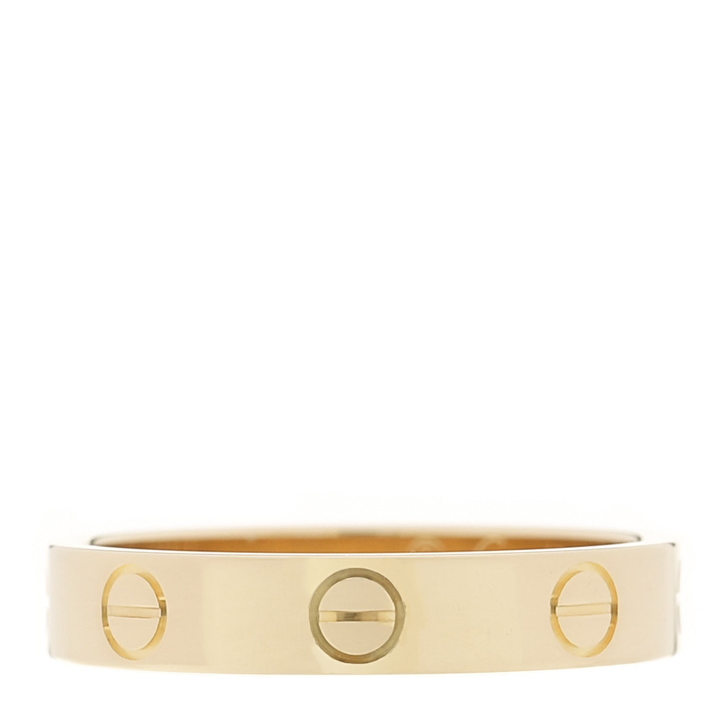 18K Yellow Gold 3.5mm LOVE Wedding Band Ring 53 6.5