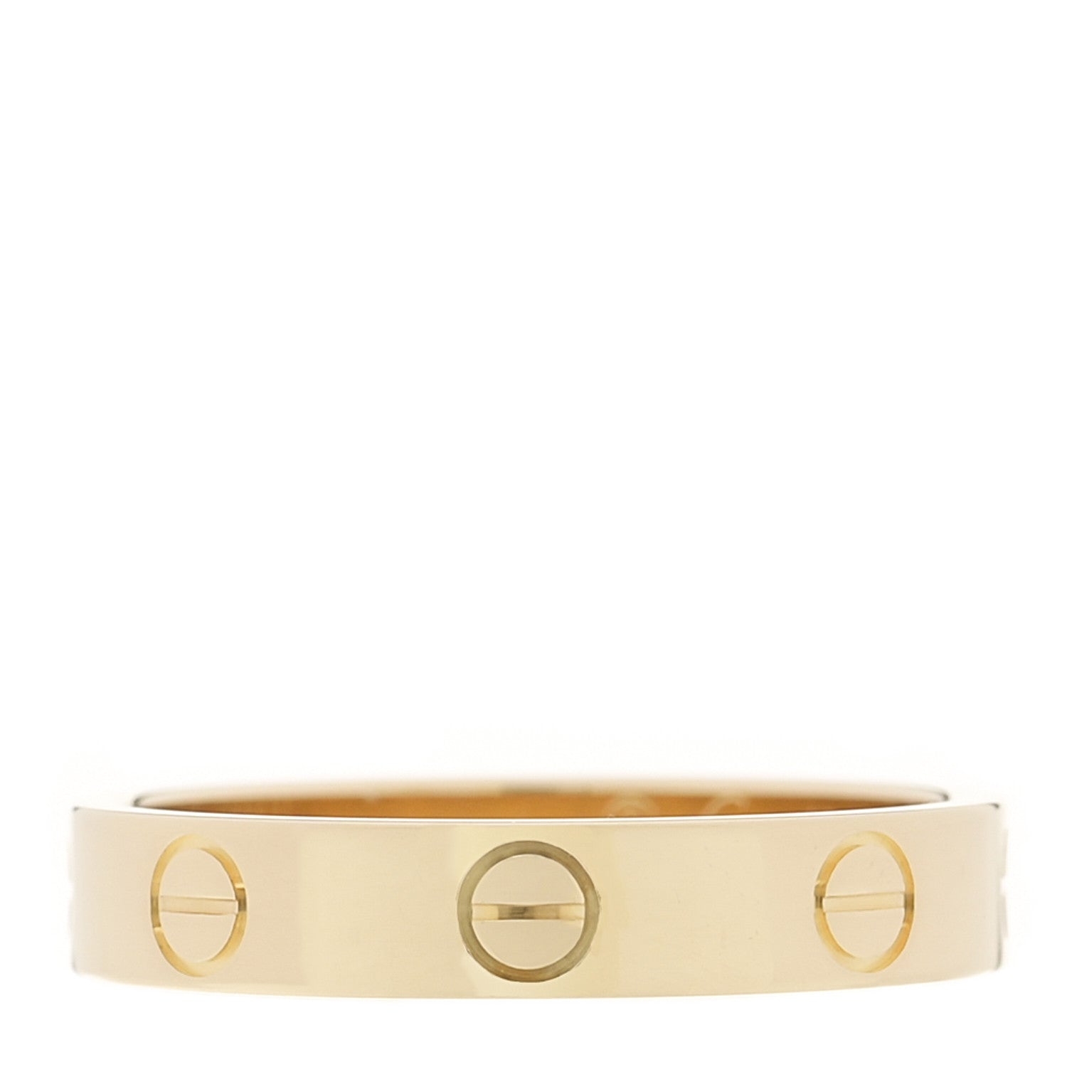 Cartier 18K Yellow Gold 3.5mm LOVE Wedding Band Ring 53 6.5 1 of 4