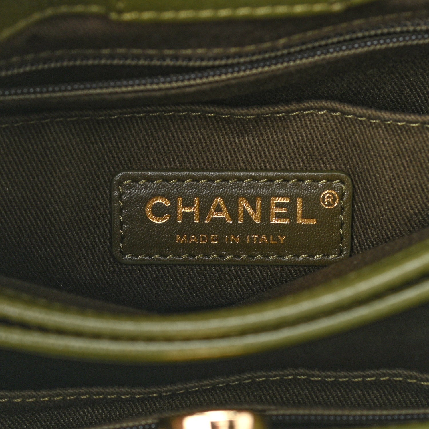 Chanel Grained Calfskin Mini Neo Executive Shopper Tote Khaki 5 of 10