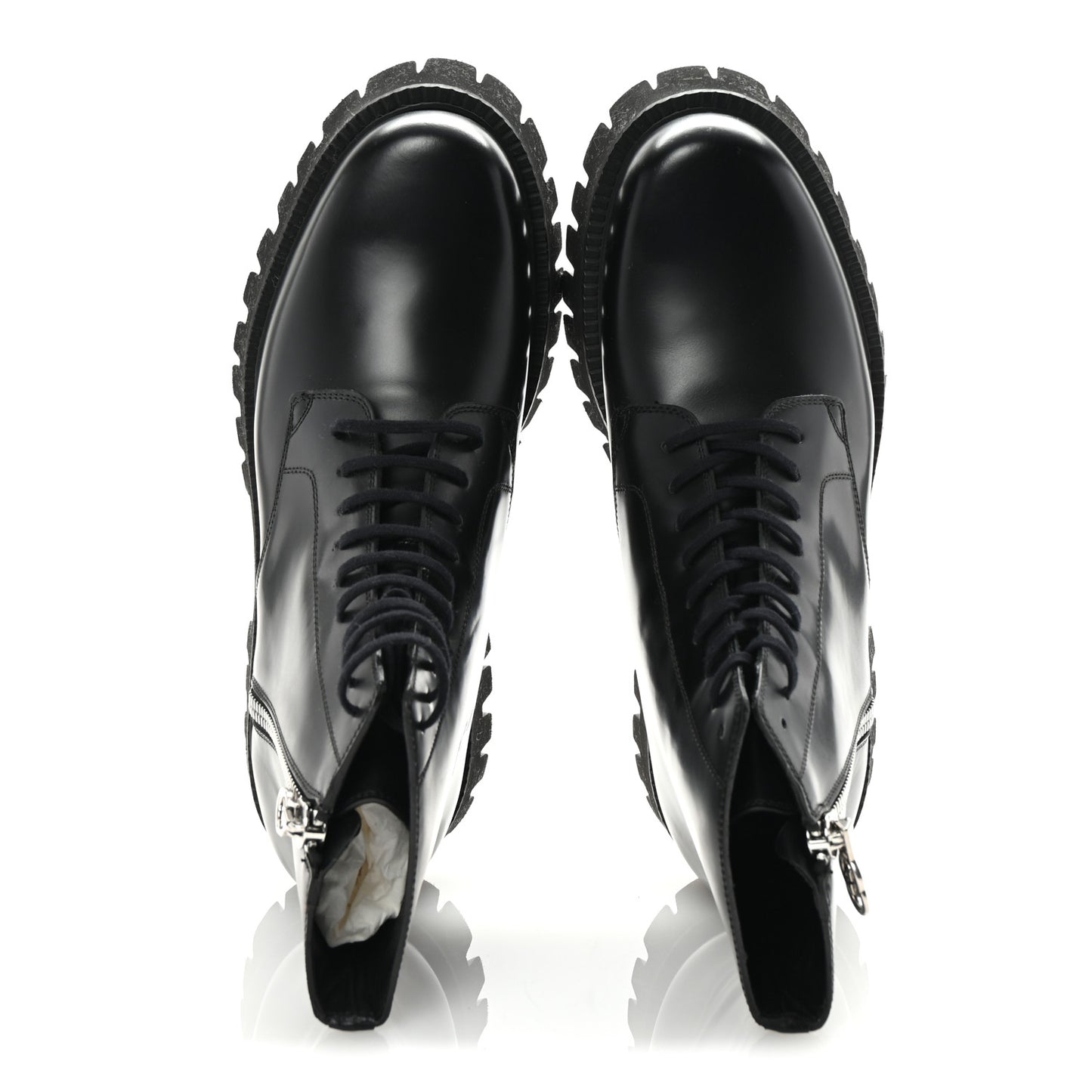 Calfskin Mens Novo Lug Sole Ankle Boots 9.5 Black