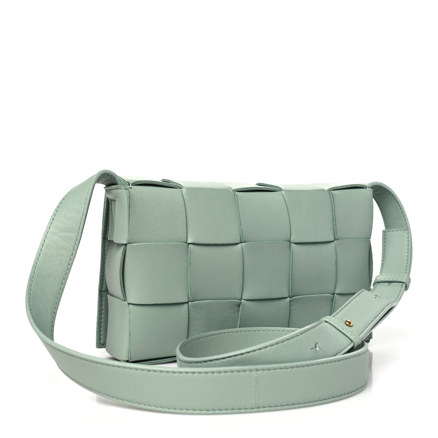 Lambskin Maxi Intrecciato Cassette Crossbody Bag New Sauge
