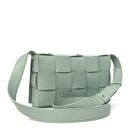Bottega Veneta Lambskin Maxi Intrecciato Cassette Crossbody Bag New Sauge 3 of 10
