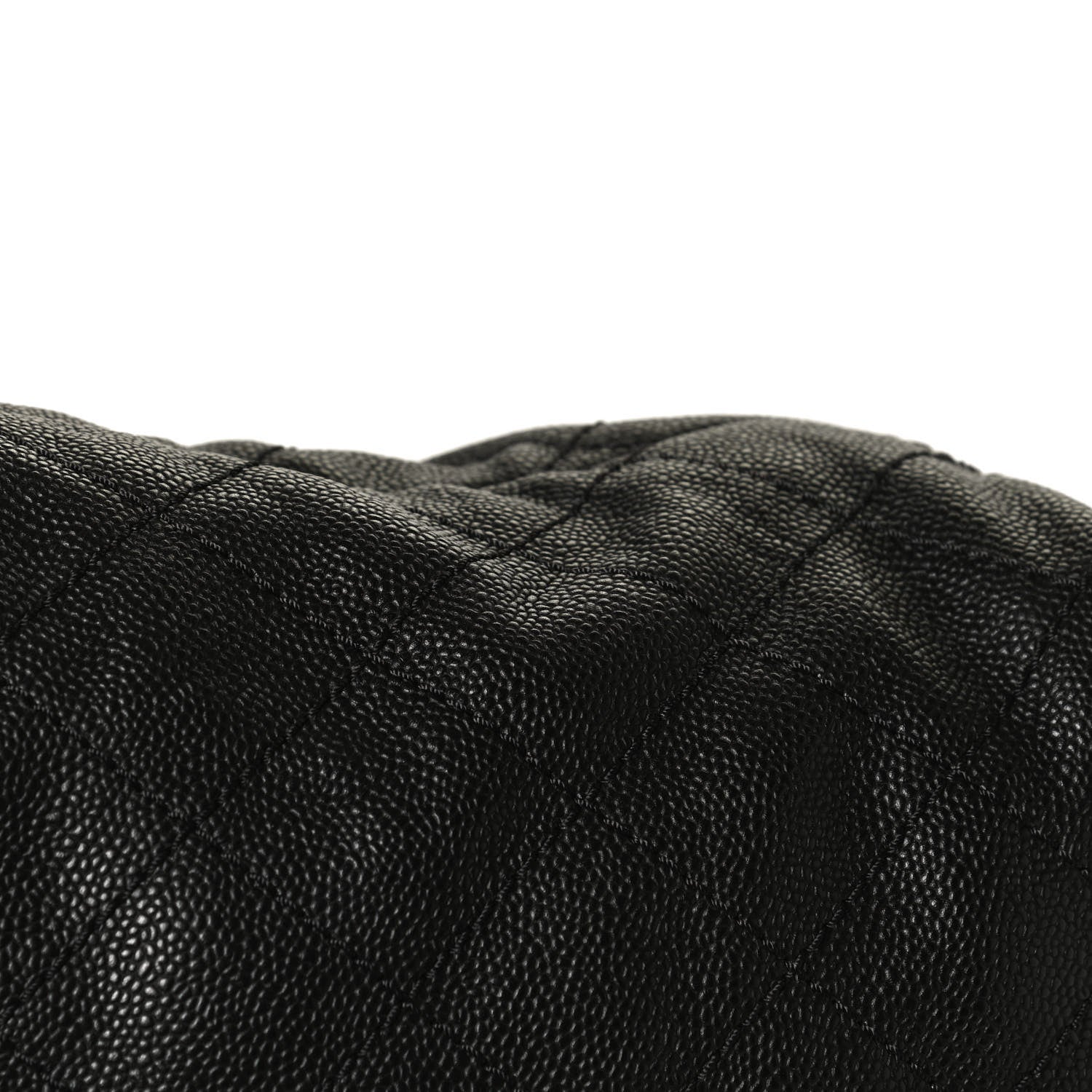 Chanel Grained Calfskin Quilted Small Daily Shopping Tote Black 13 of 17