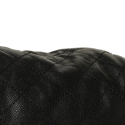 Chanel Grained Calfskin Quilted Small Daily Shopping Tote Black 13 of 17