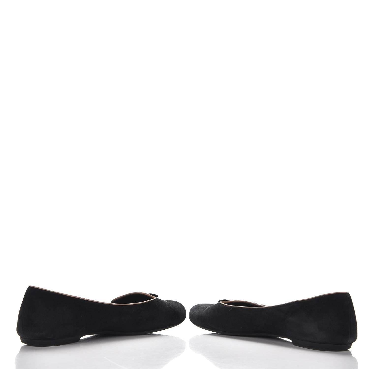Louis Vuitton Suede Uniformes Bow Flat Loafers Black 6 of 11