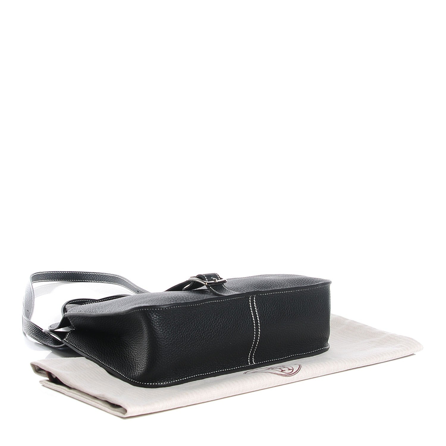Hermes Taurillon Clemence Halzan 31 Black 4 of 13