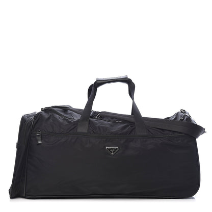 Prada Tessuto Nylon Saffiano Rolling Duffle Black 1 of 18