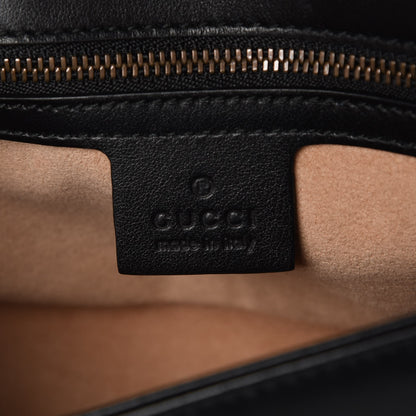 Gucci Calfskin Matelasse Small GG Marmont Shoulder Bag Black 6 of 9