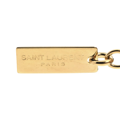 Saint Laurent Brass Monogram Charm Bracelet Gold 4 of 5