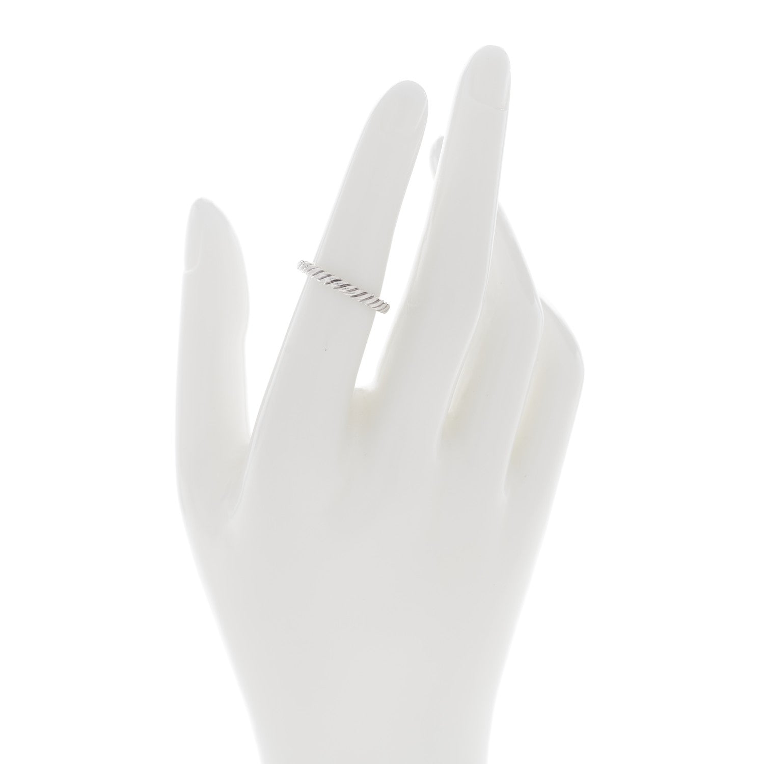 David Yurman Sterling Silver Cable Classics Band Ring 51 5.75 2 of 4