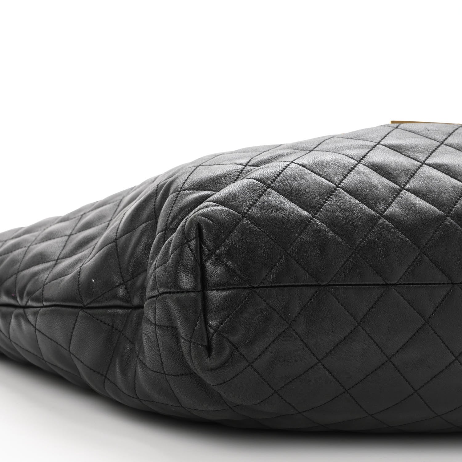 Saint Laurent Lambskin Quilted Maxi Icare Shopping Tote Black 10 of 11