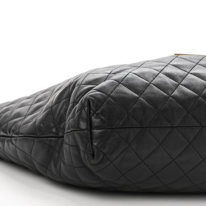 Saint Laurent Lambskin Quilted Maxi Icare Shopping Tote Black 10 of 11