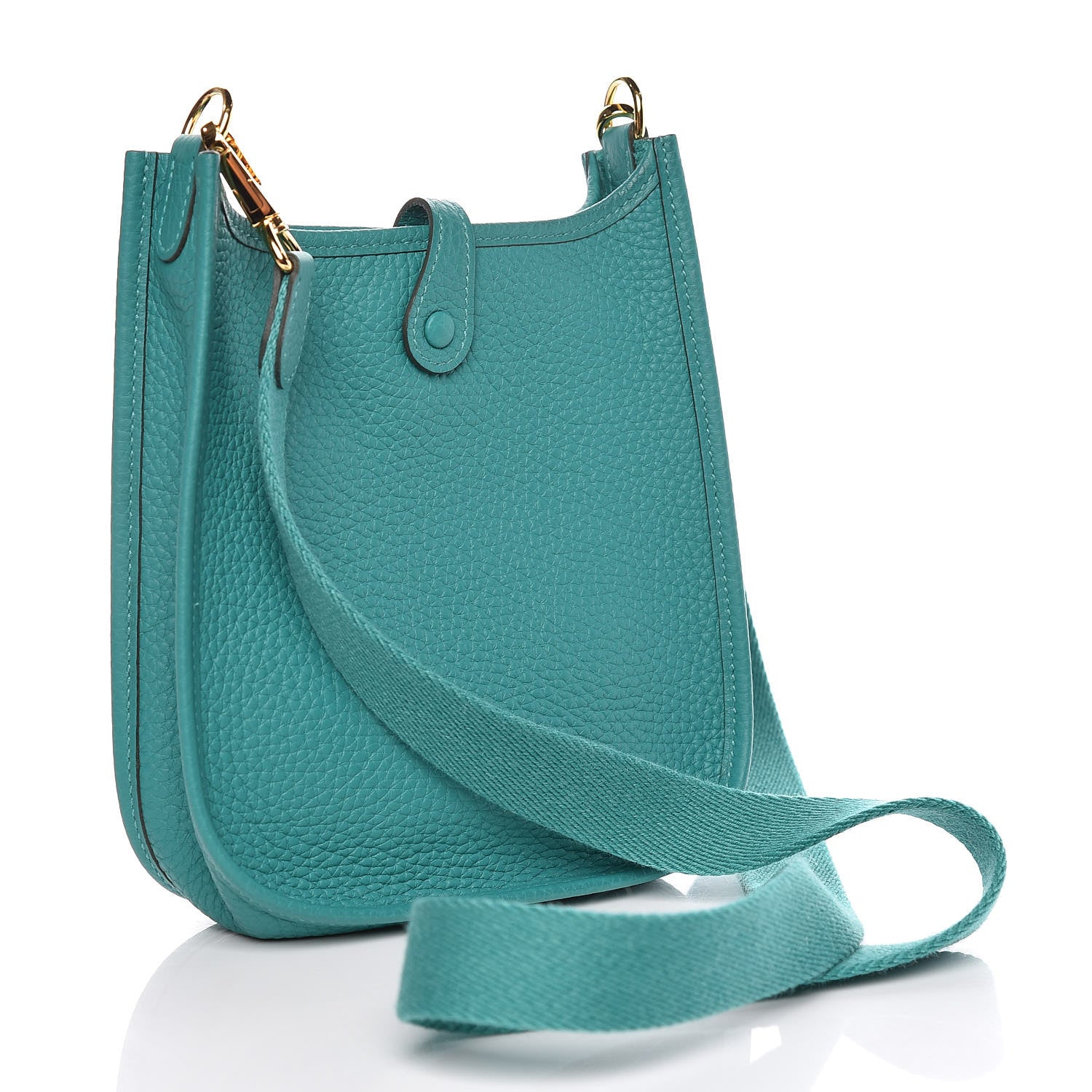 Hermes Taurillon Clemence Evelyne TPM Vert Verone 3 of 10