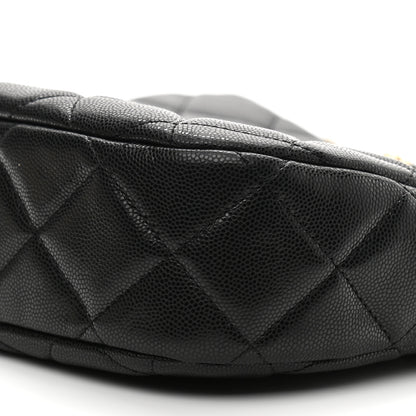Chanel Caviar Quilted Twist Your Buttons Hobo Black 10 of 11