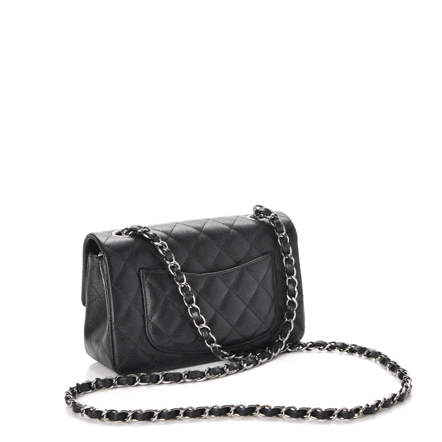Chanel Iridescent Caviar Quilted Mini Rectangular Flap Black 3 of 8