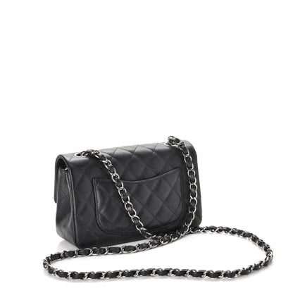 Chanel Iridescent Caviar Quilted Mini Rectangular Flap Black 3 of 8