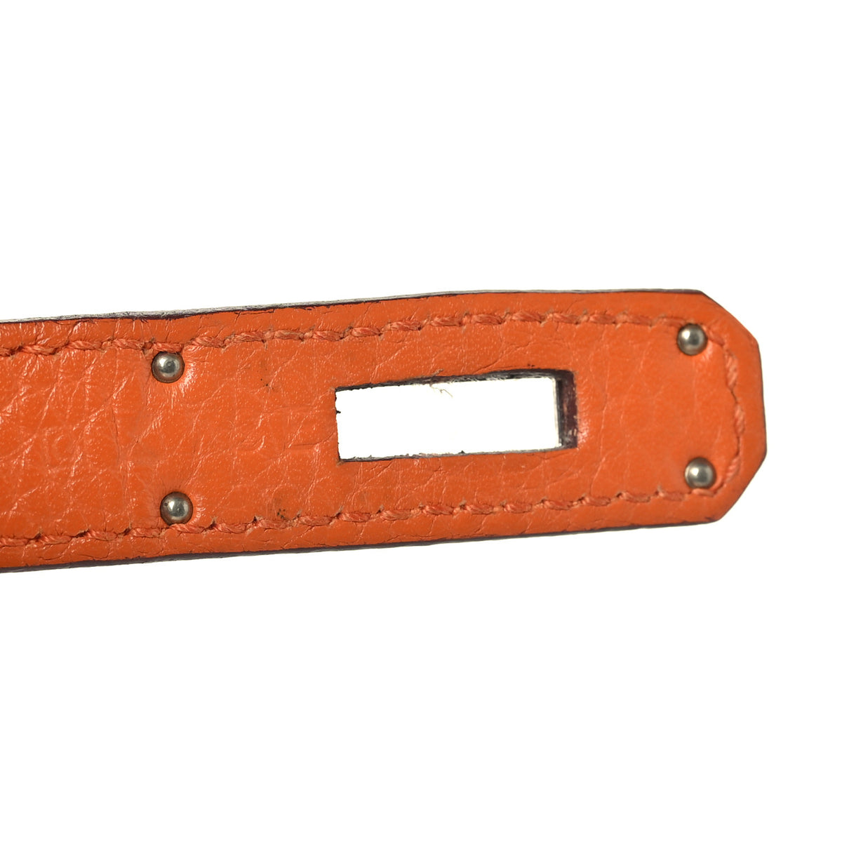 Hermes Taurillon Clemence Jypsiere 28 Orange 7 of 10