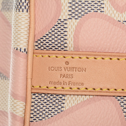 Louis Vuitton Damier Azur Tahitienne Speedy Bandouliere 30 Rose Ballerine 9 of 9