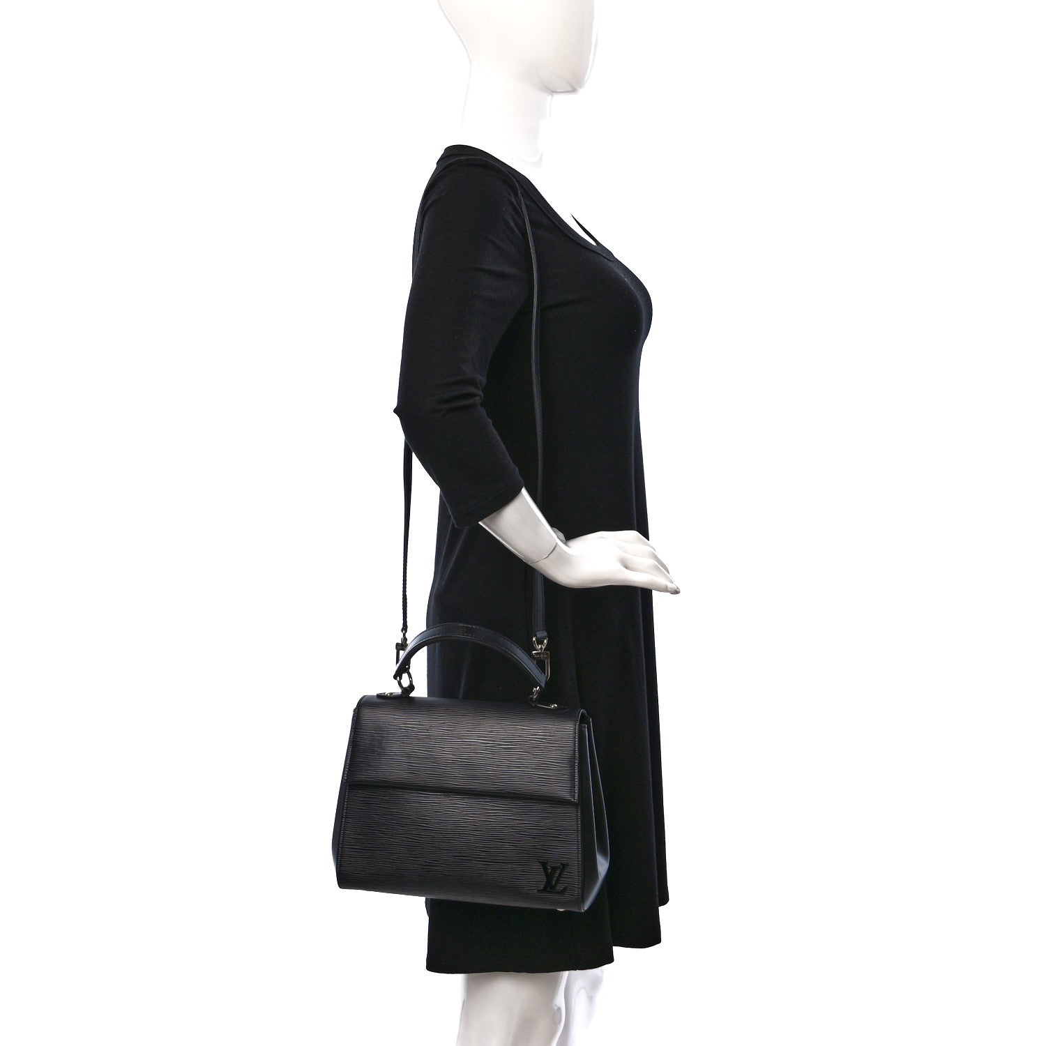 Louis Vuitton Epi Cluny BB Black 3 of 17