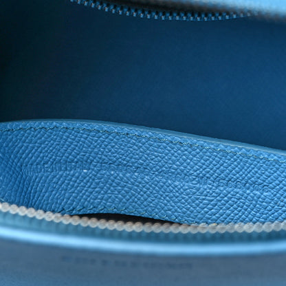 Balenciaga Grained Calfskin S Ville Top Handle Bag Blue 12 of 21