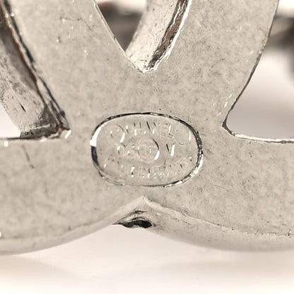 Chanel Enamel CC Chain Logo Belt Silver Black 4 of 4