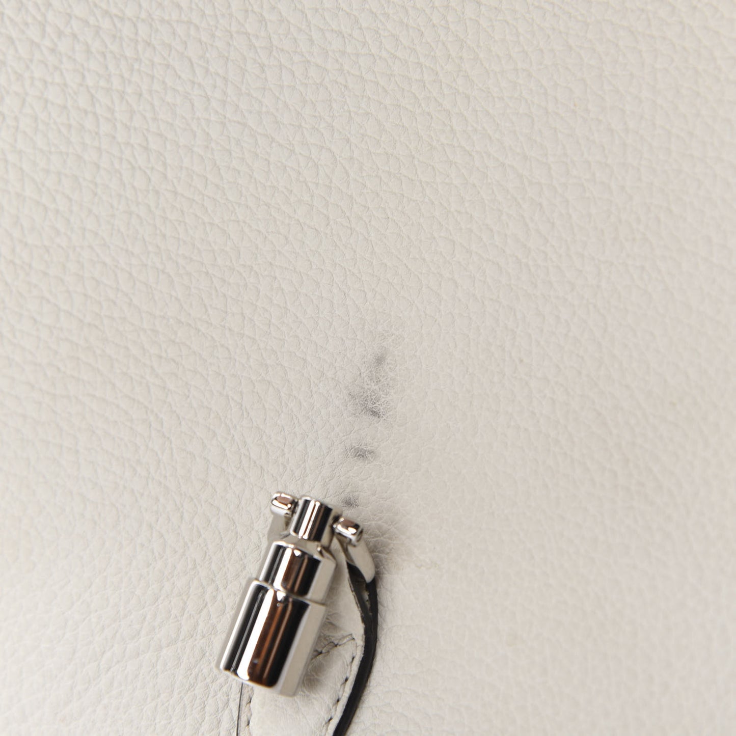 Grand Prix Calfskin Jackie Convertible Shoulder Bag White