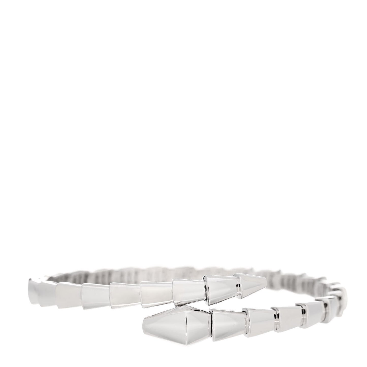 18K White Gold Serpenti Viper Bracelet S