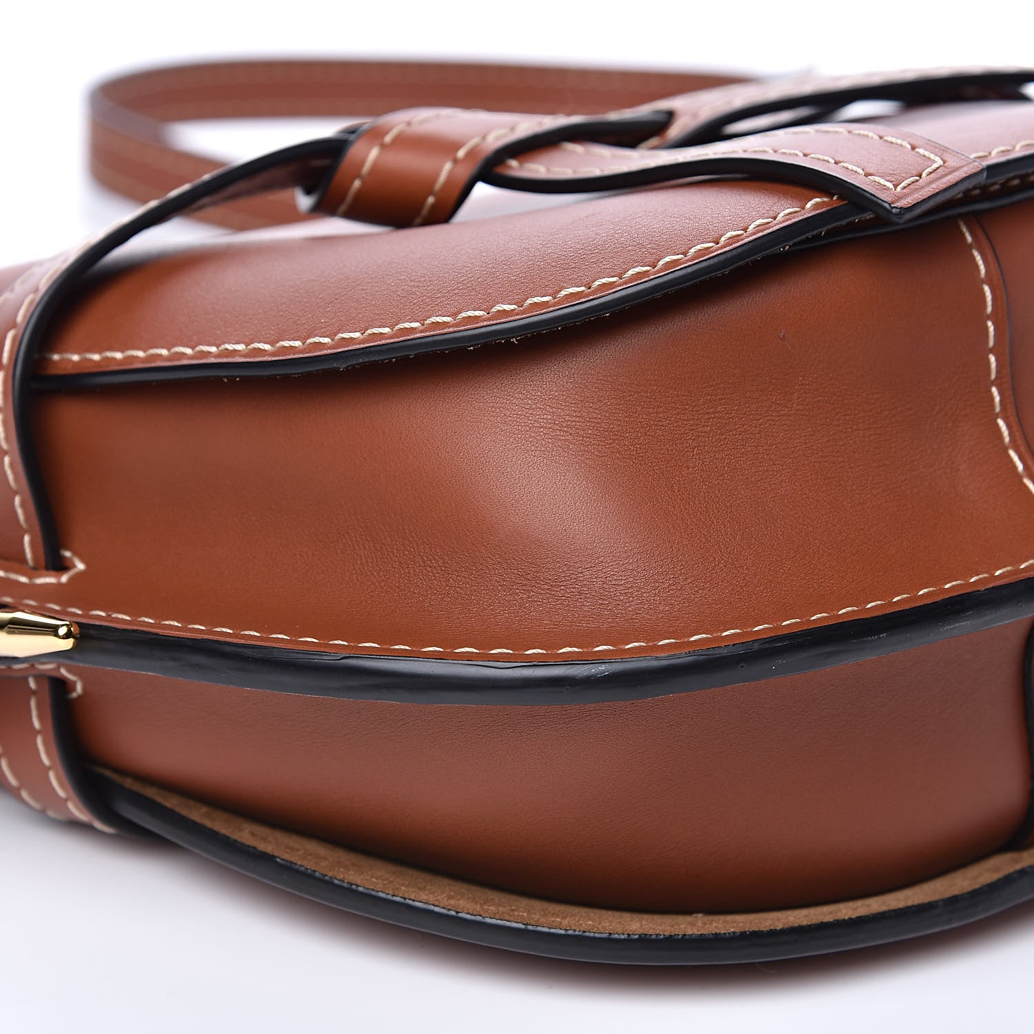 Loewe Calfskin Small Gate Crossbody Bag Rust 7 of 11
