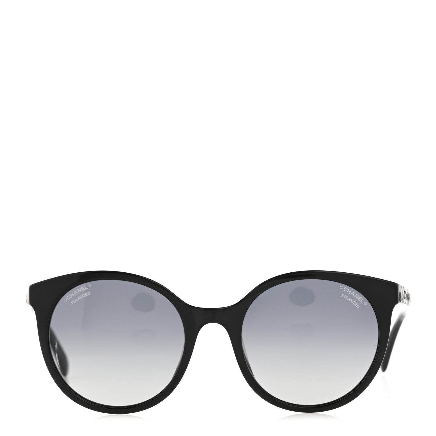 Chanel Acetate Metal Polarized Pantos Sunglasses 5440-A Black 2 of 9
