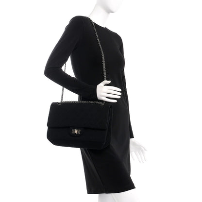 Chanel Jersey Quilted 2.55 Reissue 227 Flap Black 2 of 7