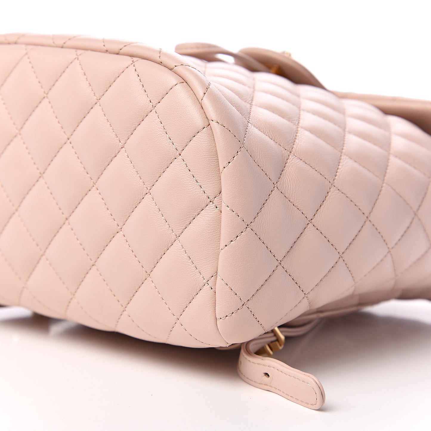 Calfskin Quilted Small Urban Spirit Backpack Beige
